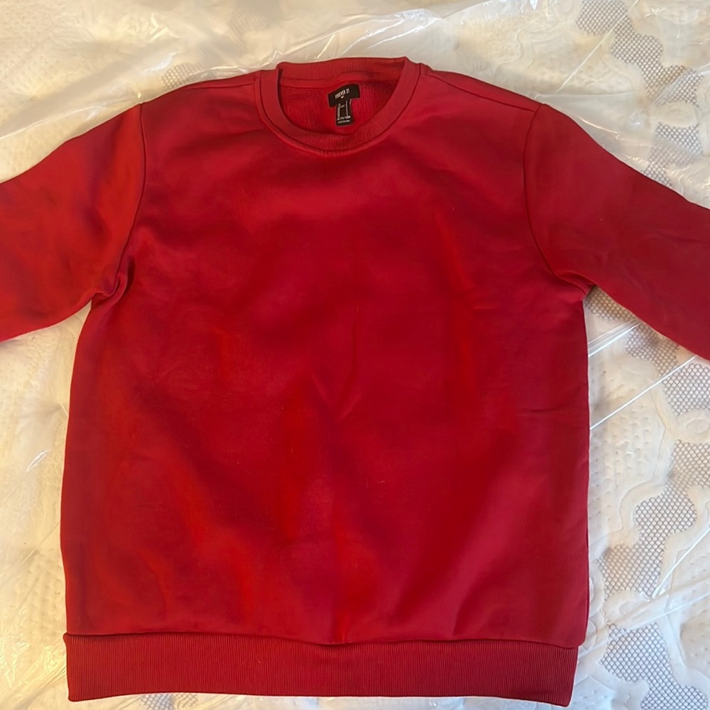 Forever 21 Red Sweatshirt
